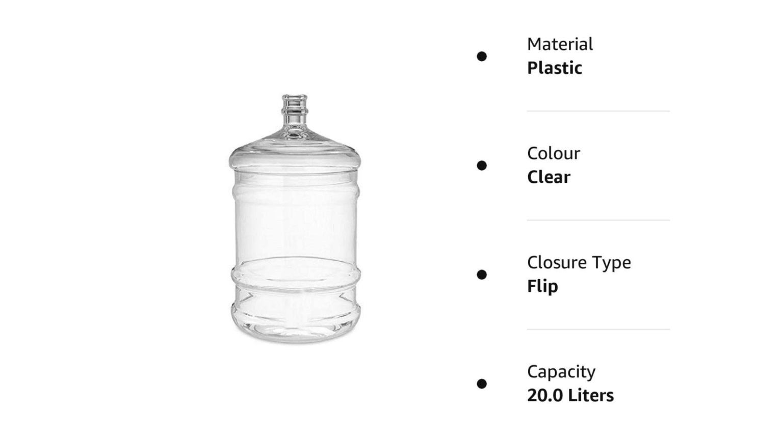 EcoFriendly 20 Litre BPAFree Water Bottle for Home and Office