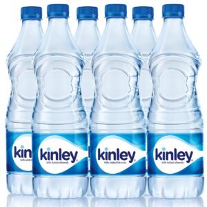 1 litre Kinley mineral water bottle
